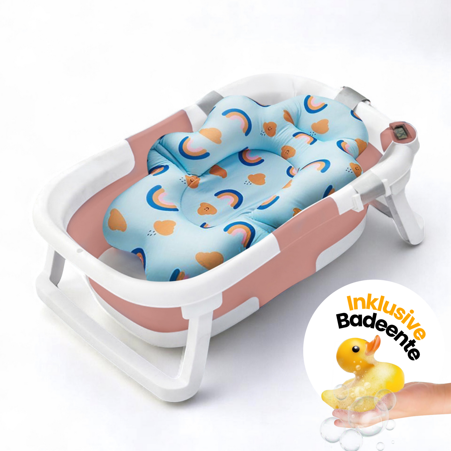 Babybadewanne mit Thermometer