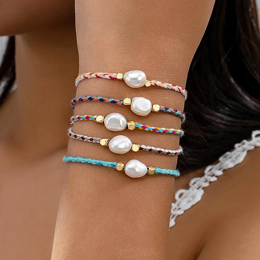 Perlenketten-Charm-Armband